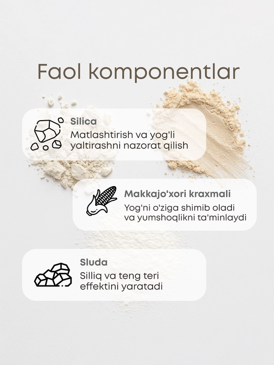 Пудра минеральная для лица OLLEE Super Matte Sebum-Free, матирующая, корейская косметика