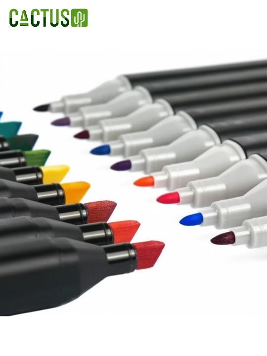 Ko'p rangli markerlar to'plami 48 dona sensorli eskiz uchun Touch, ikki tomonlama marker