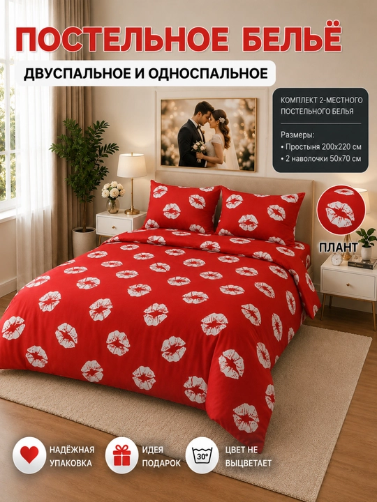 Choyshablar to‘plami, bir kishilik, ikki kishilik, choyshab va yostiq jild - 