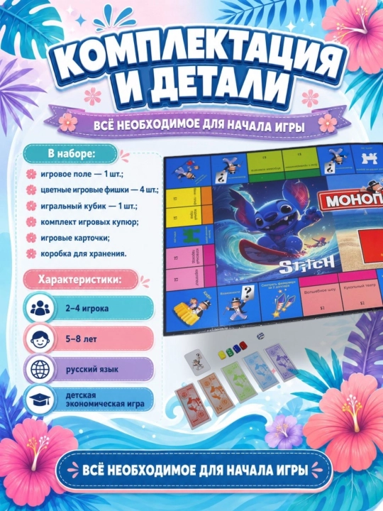 Детская настольная игра Монополия, тематическая версия