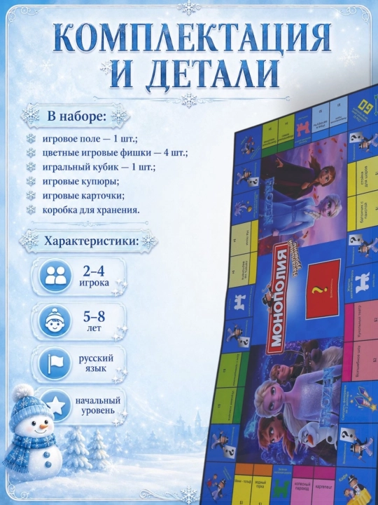 Детская настольная игра Монополия, тематическая версия