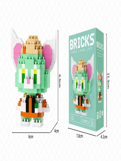 Мини 3D конструктор BRICKS — коллекционная фигурка, набор для сборки
