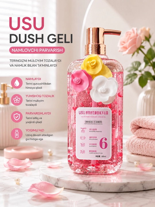 FABOL’AI xushbo‘y dush geli, kundalik foydalanish uchun, 500 ml