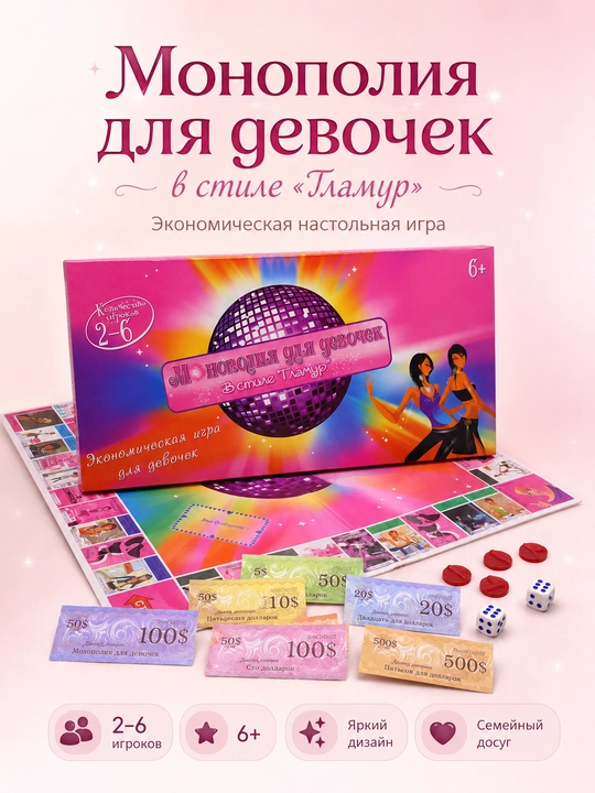 Детская настольная игра Монополия, тематическая версия - 