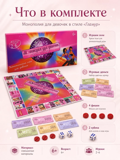 Детская настольная игра Монополия, тематическая версия
