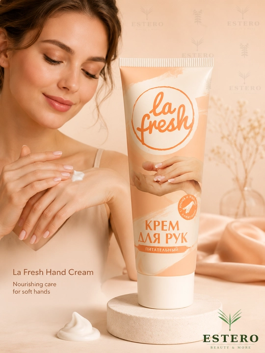 La Fresh крем для рук Питательный увлажняющий смягчающий  - 