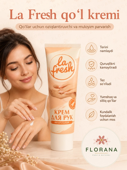 La Fresh крем для рук питательный — уход для мягких и нежных рук 