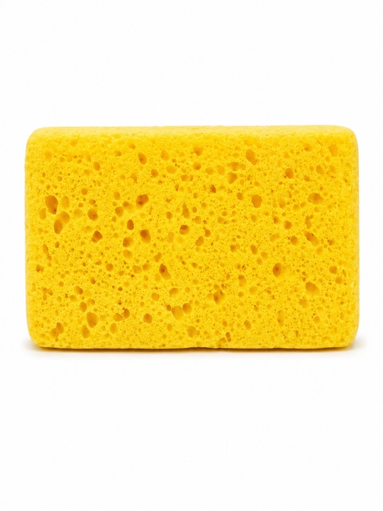 Gubka avtomobil yuvish uchun LFR Car Wash Sponge, yumshoq ko‘pikli, sariq, 1 dona