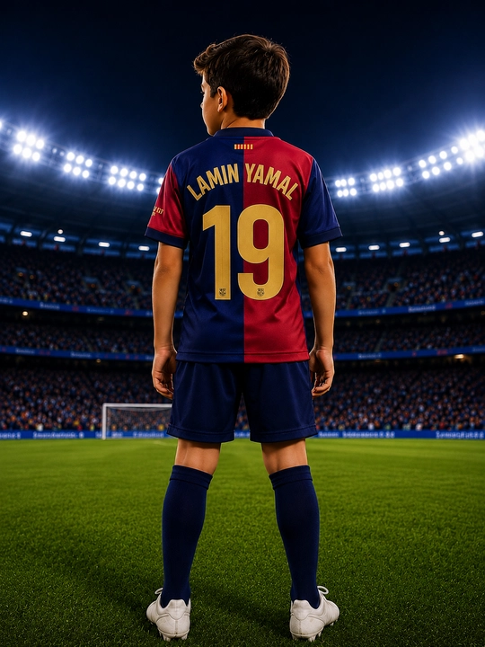 Barcelona Lamin Yamal 2024-2025 bolalar futbol formasi