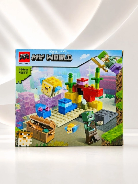 Конструктор MY WORLD, 305 деталей, игровой набор, развивающий детский конструктор 6+ - 