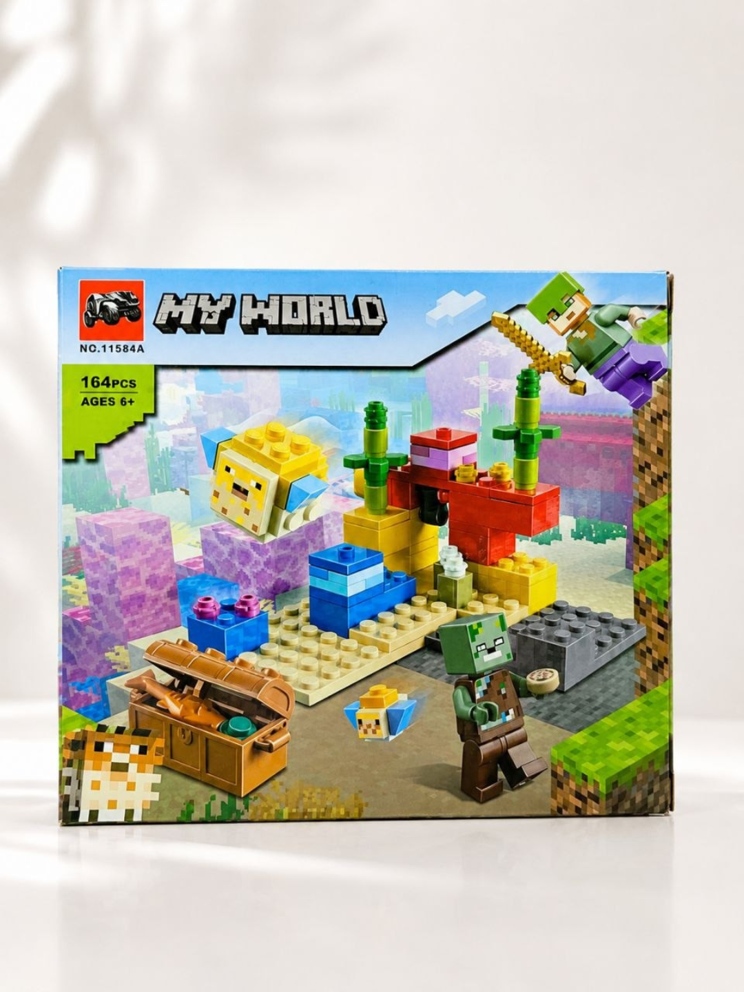 Конструктор MY WORLD, 305 деталей, игровой набор, развивающий детский конструктор 6+ - 