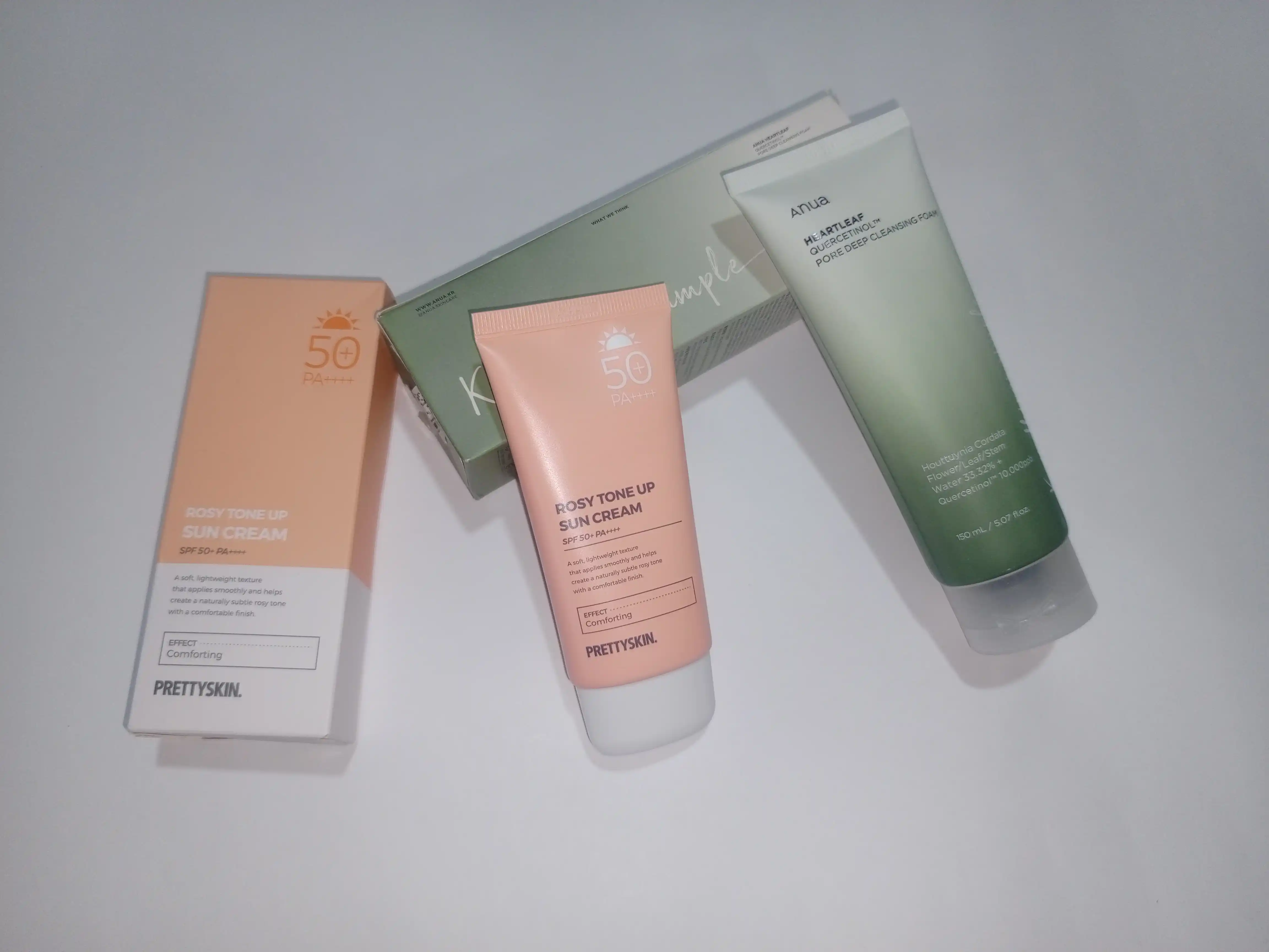 SPF50 + quyoshdan himoya qiluvchi yuz kremi, koreys rangini yo'qotmaydi, PrettySkin, 70ml