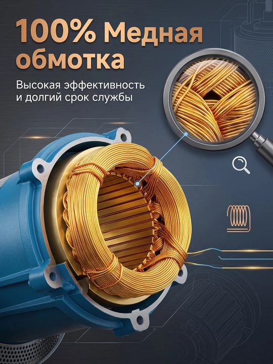 MOON QDX 1.5/16-037 погружной насос дренажный насос синий насос