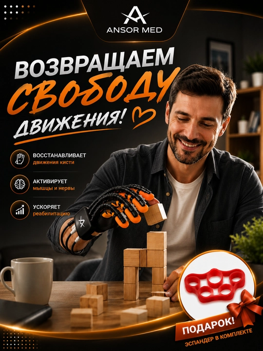 Тренажёр для кисти и пальцев рук после инсульта реабилитационный