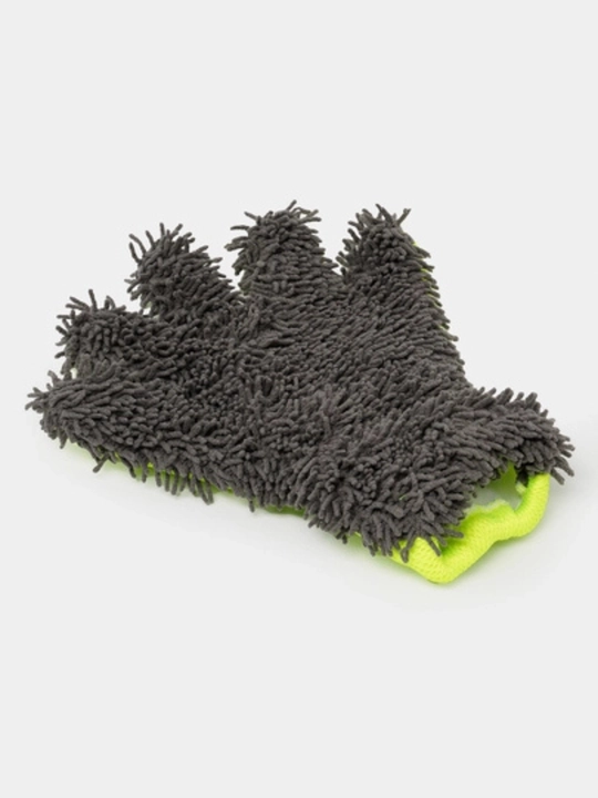 Mikrofiber tozalash va avtomobil yuvish qo‘lqopi ikki tomonlama yumshoq tozalovchi qo‘lqop