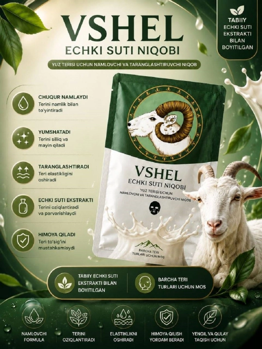 Yuz uchun namlantiruvchi niqob - 