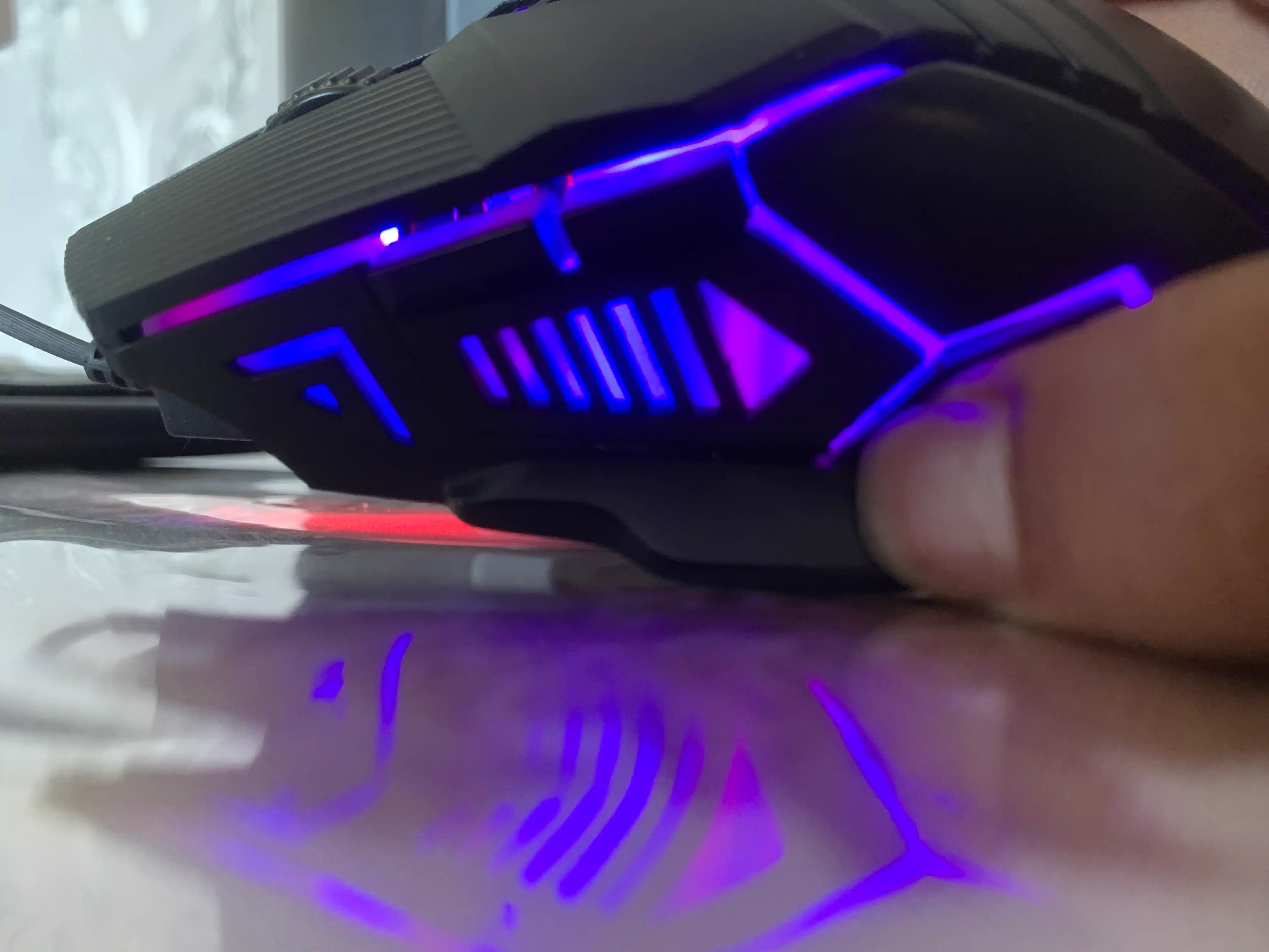 Проводная  игровая мышь GM6,  3200DPI со светодиодом RGB