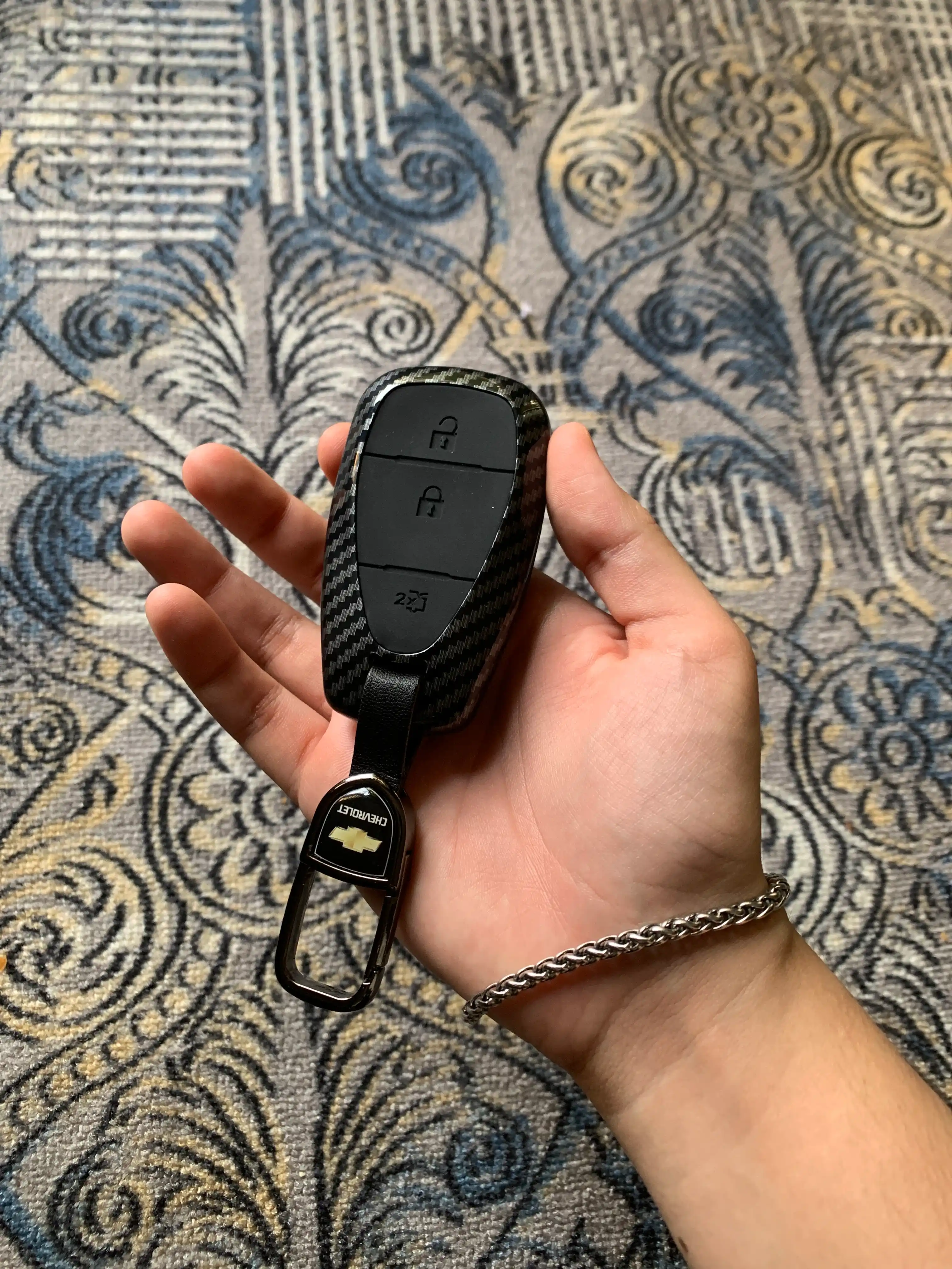 Карбоновый корпус для пульта автомобилей Malibu 2,Tracker 2,Onix, Cobalt, Monza, KIA, BYD