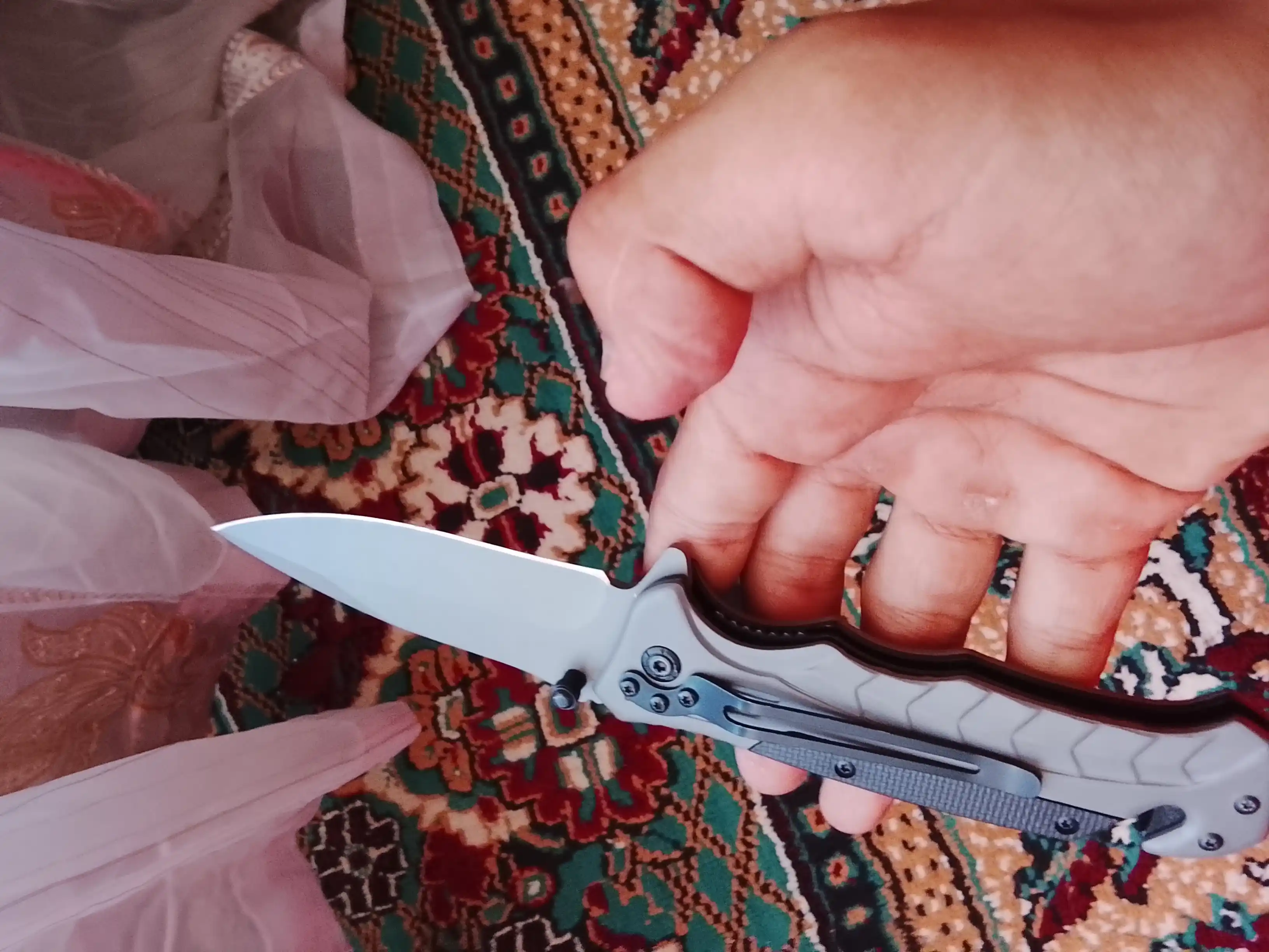 Zanglamaydigan po'latdan ov pichog'i, baliq ovlash, sayohat, kemping va dala ishlari uchun