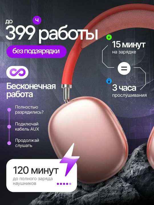 Simsiz Bluetooth P9 quloqchinlari mikrofon bilan 100 A MAX