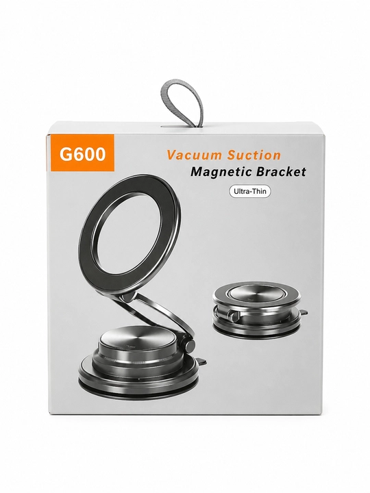 Держатель для телефона в машину G600, магнитный вакуумный холдер MagSafe 360°