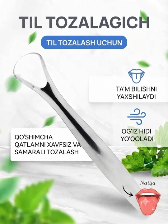 Og'iz bo'shlig'i gigiyesi uchun tilni tozalagich - 