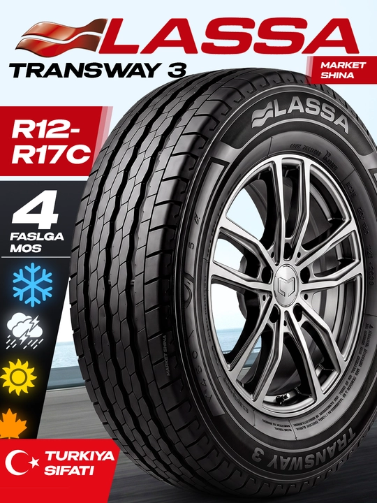 LASSA Transway 3 – Bridgestone texnologiyasi, Turkiya sifati, uzoq xizmat muddati - 