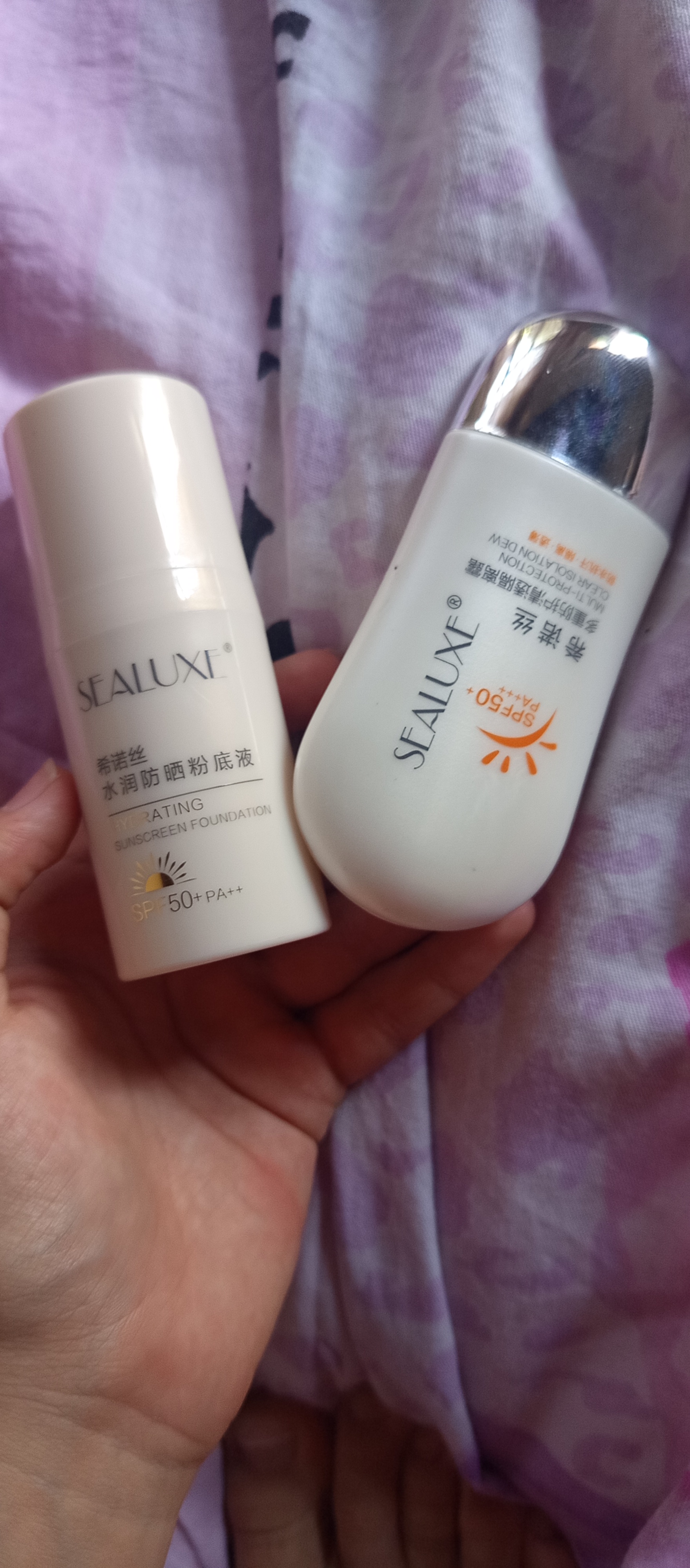 Sealuxe SPF50+ quyoshdan himoyalovchi namlantiruvchi tonal krem