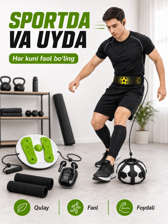 Air 31 simsiz quloqchin, sport va faollik uchun 4 mahsulotli set