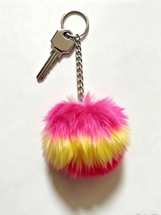 Yumshoq pom-pon brelok