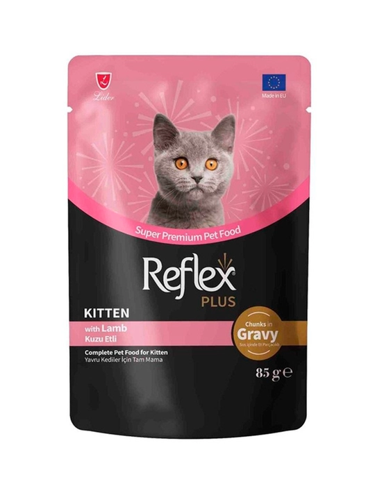 Влажный корм для котят с яггненком Reflex plus - 
