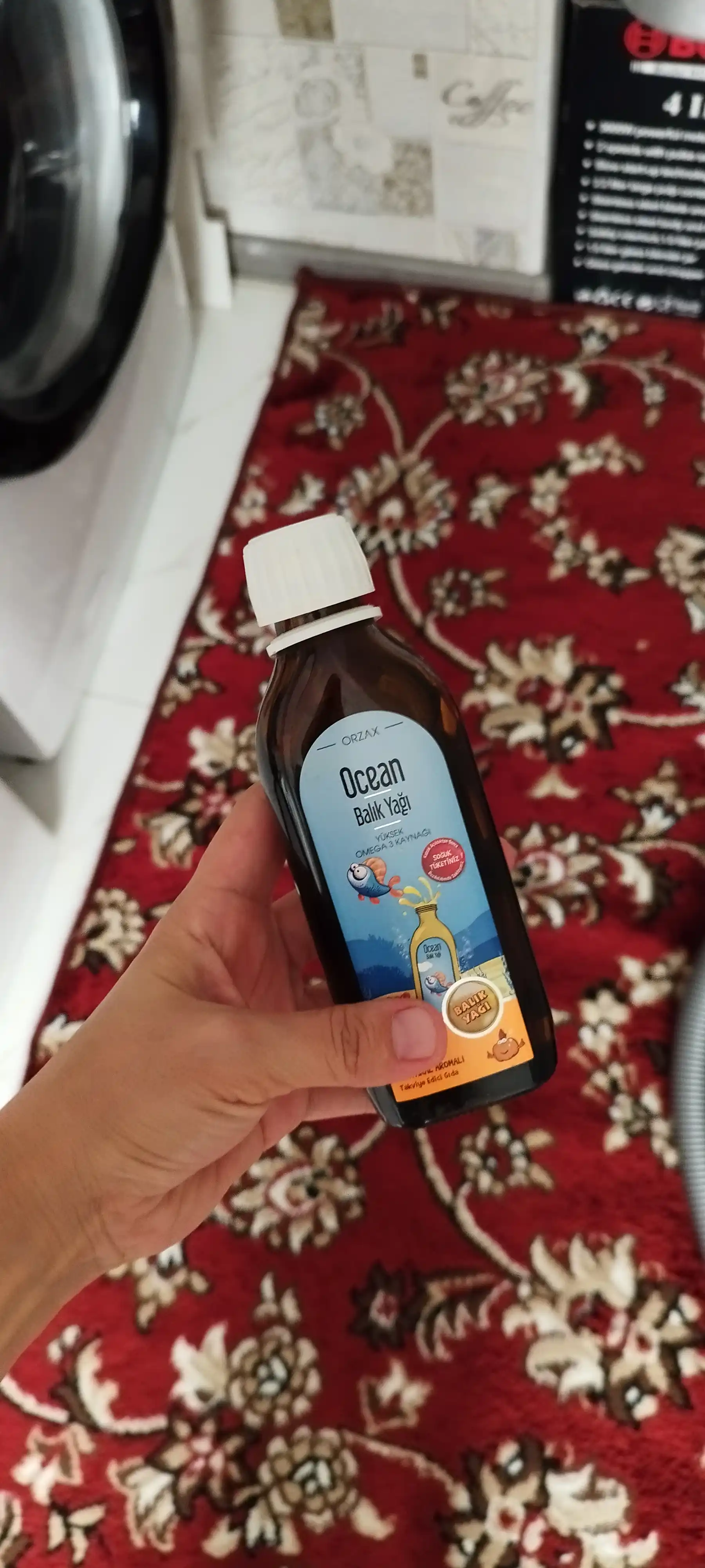 ORZAX Oсean Fish Oil Baliq yog'i siropi Omega 3, 150 ml