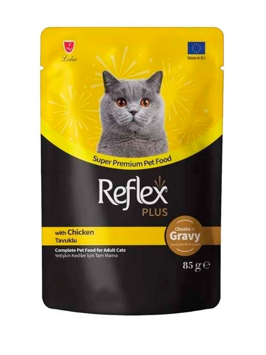 Влажный корм для кошек с курицей Reflex plus - 