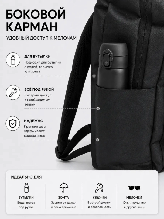 Рюкзак школьный, для ноутбука, с ортопедической спинкой, городской, с USB, портфель