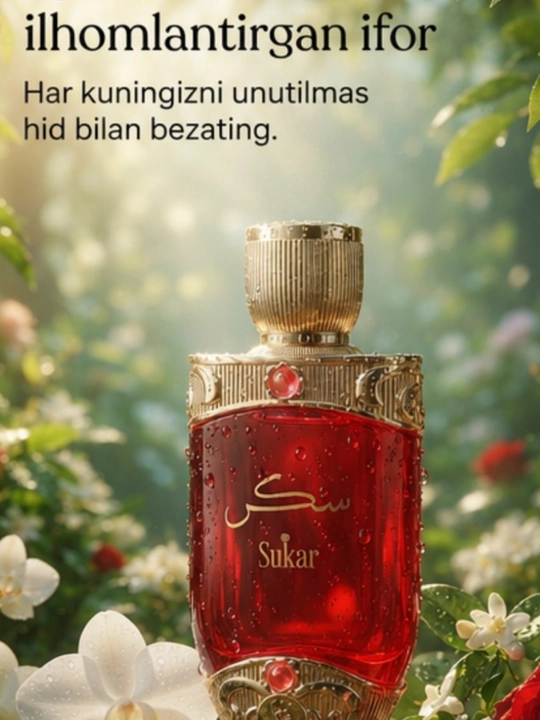 Hamidi Sukar arab moyli atiri, ayollar uchun konsentrlangan parfyum, 20 ml