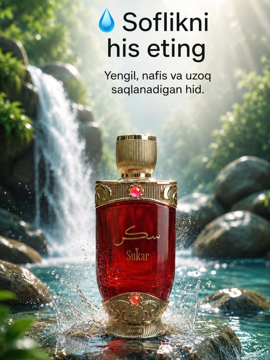 Hamidi Sukar arab moyli atiri, ayollar uchun konsentrlangan parfyum, 20 ml