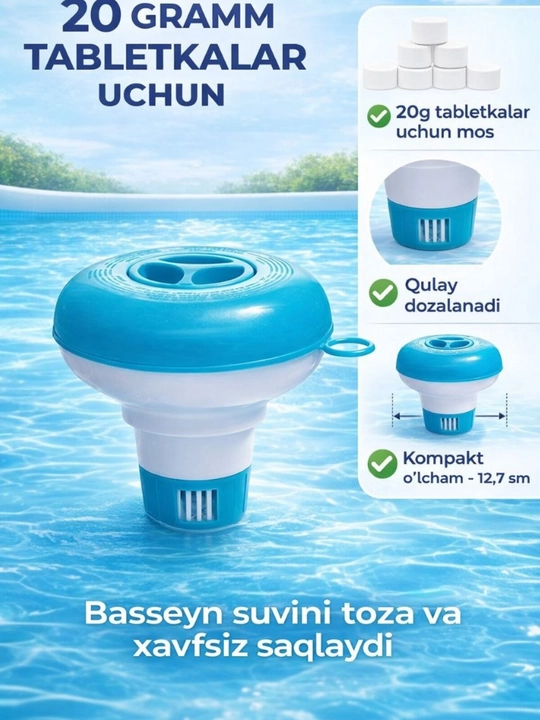 Basseyn uchun xlor dozator (xlor razmerlagich) - 