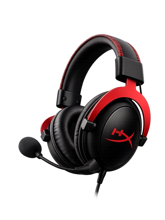 HyperX Cloud II simli gaming quloqchin, mikrofonli, 53 mm drayver, 3.5 mm AUX, USB