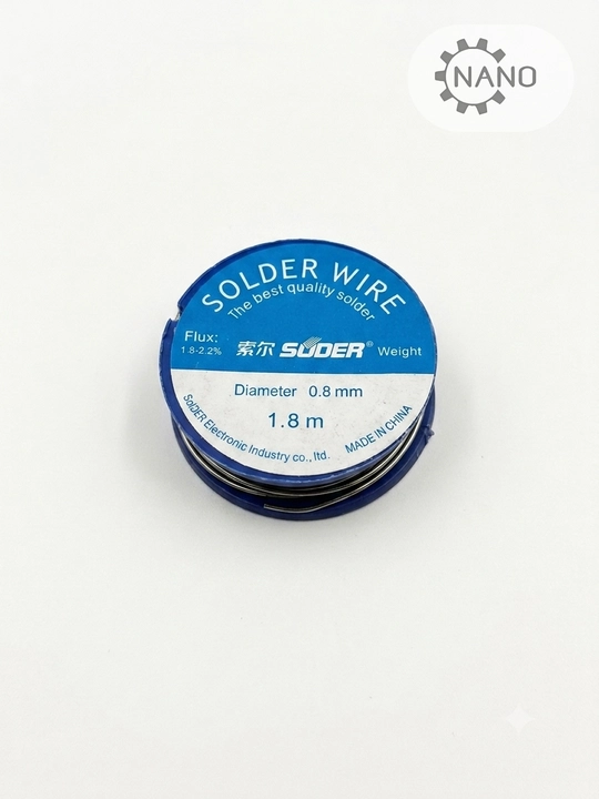 Qo‘rg‘oshinsiz payka simi (Lead-Free Solder Wire) – 0.8 mm