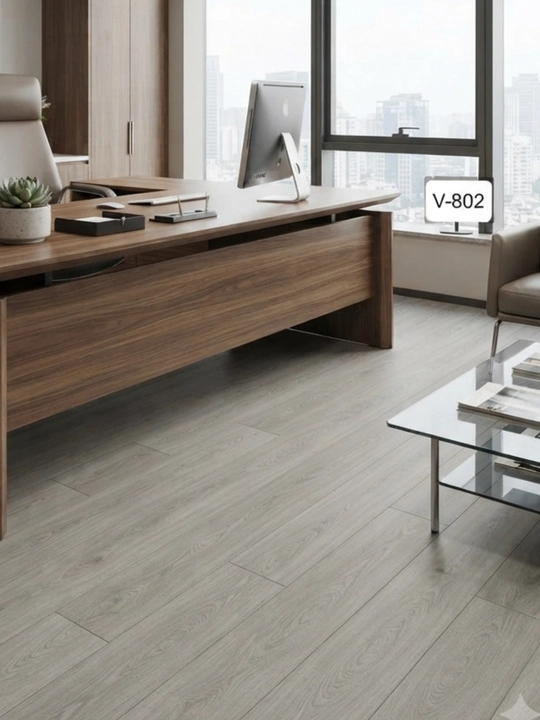 Напольное покрытие из MDF ламин разм 1220Х200Х8 мм V-фаска, качественные панели под дерево - 