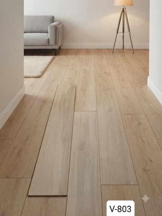 Напольное покрытие из MDF ламин разм 1220Х200Х8 мм V-фаска, качественные панели под дерево - 