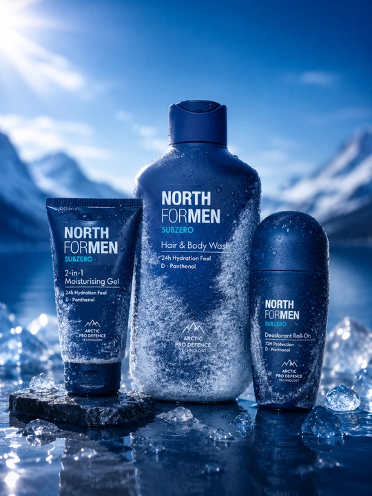 Набор для мужчин North For Men, уход, дезодорант, шампунь - 