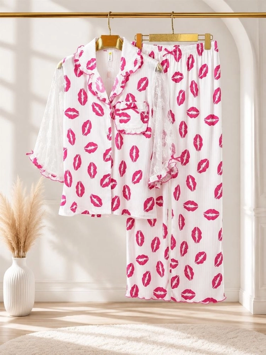 Ayollar pijama 100% paxta - 
