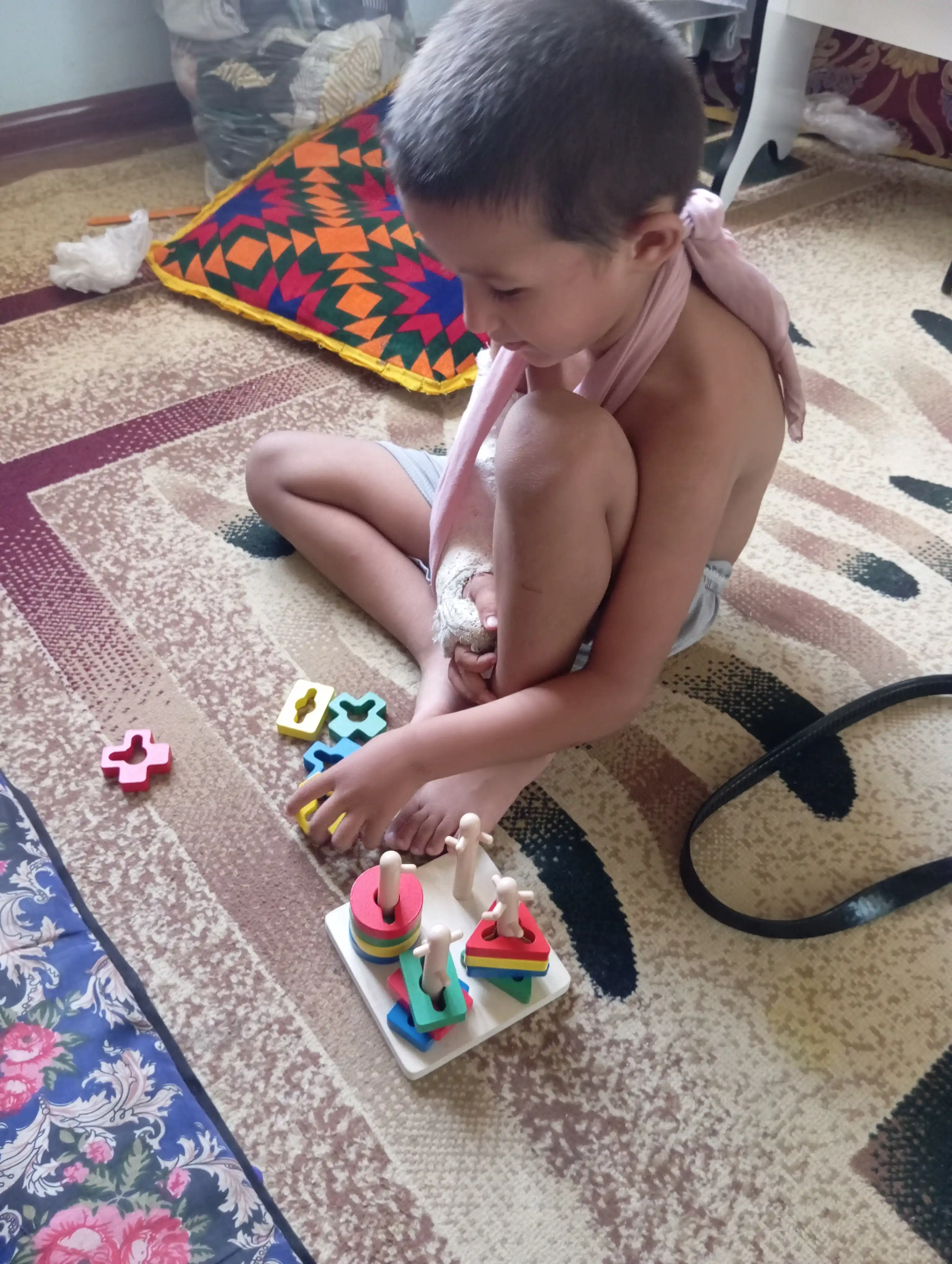 Saralagich, montessori, katta rivojlantiruvchi o‘yinchoq, yog‘och o‘yinchoqlar