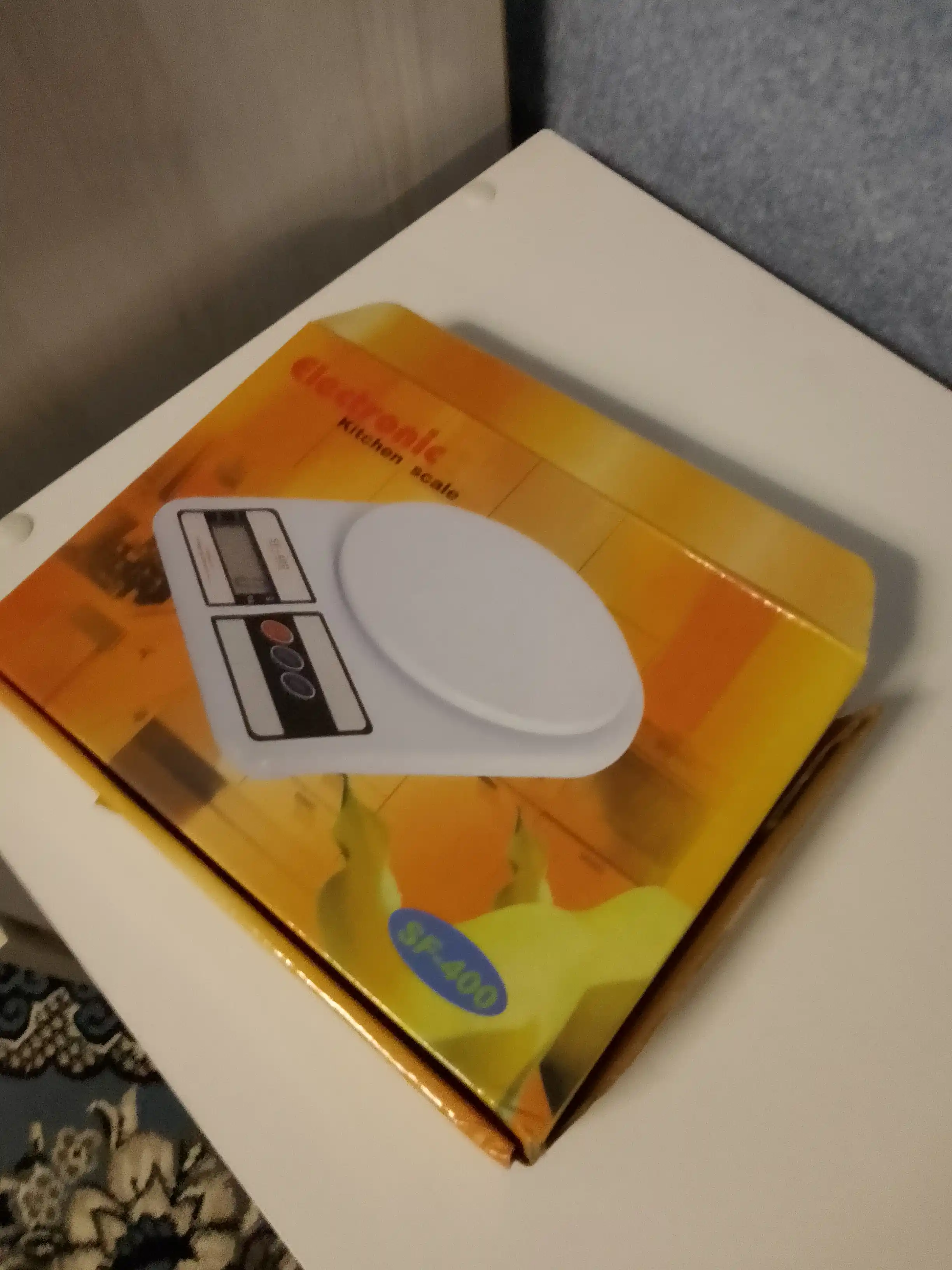 Mini elektron oshxona tarozisi, 10 kg gacha, batareyalari to‘plamda
