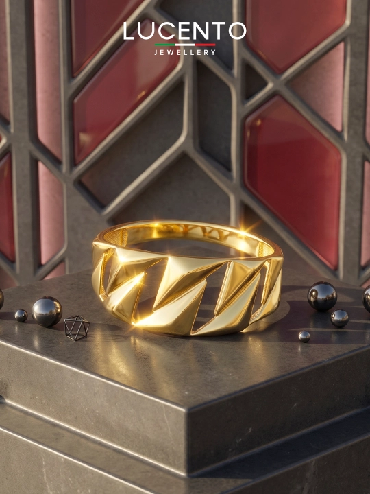 Кольцо LUCENTO JEWELLERY из золота 585 пробы - 