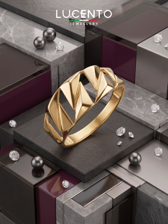 Кольцо LUCENTO JEWELLERY из золота 585 пробы