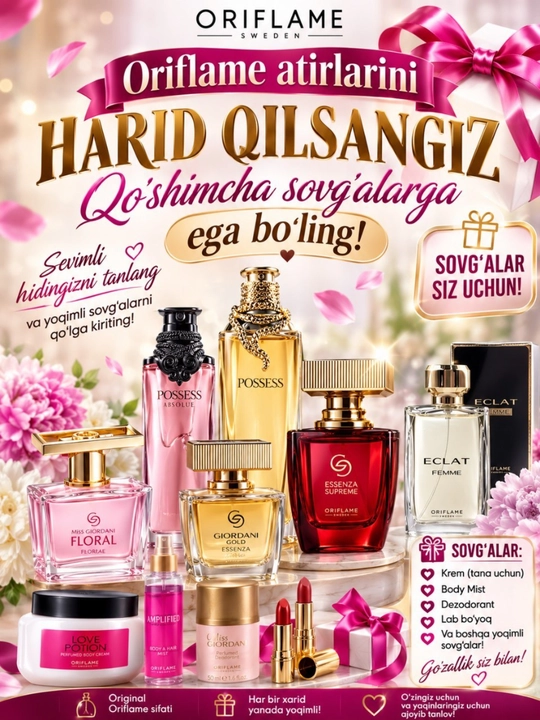 Oriflame Love Potion Cherry On Top ayollar uchun parfyumeriya suvi, 50 ml