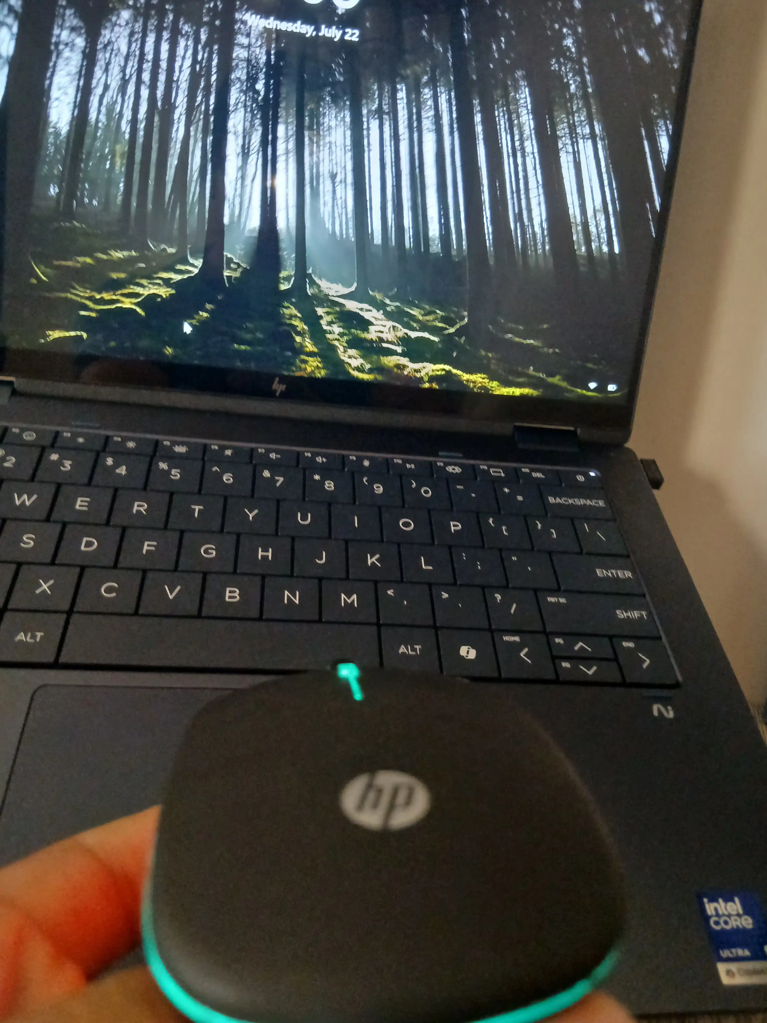 W10 HP simsiz kompyuter sichqonchasi, shovqinsiz, RGB, Bluetooth