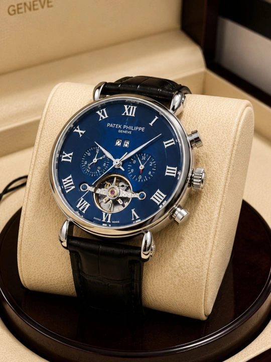 Erkaklar qo‘l soati, Patek Philippe mexanik soati, hujjatlar bilan, qo‘l fabrikasi bilan - 